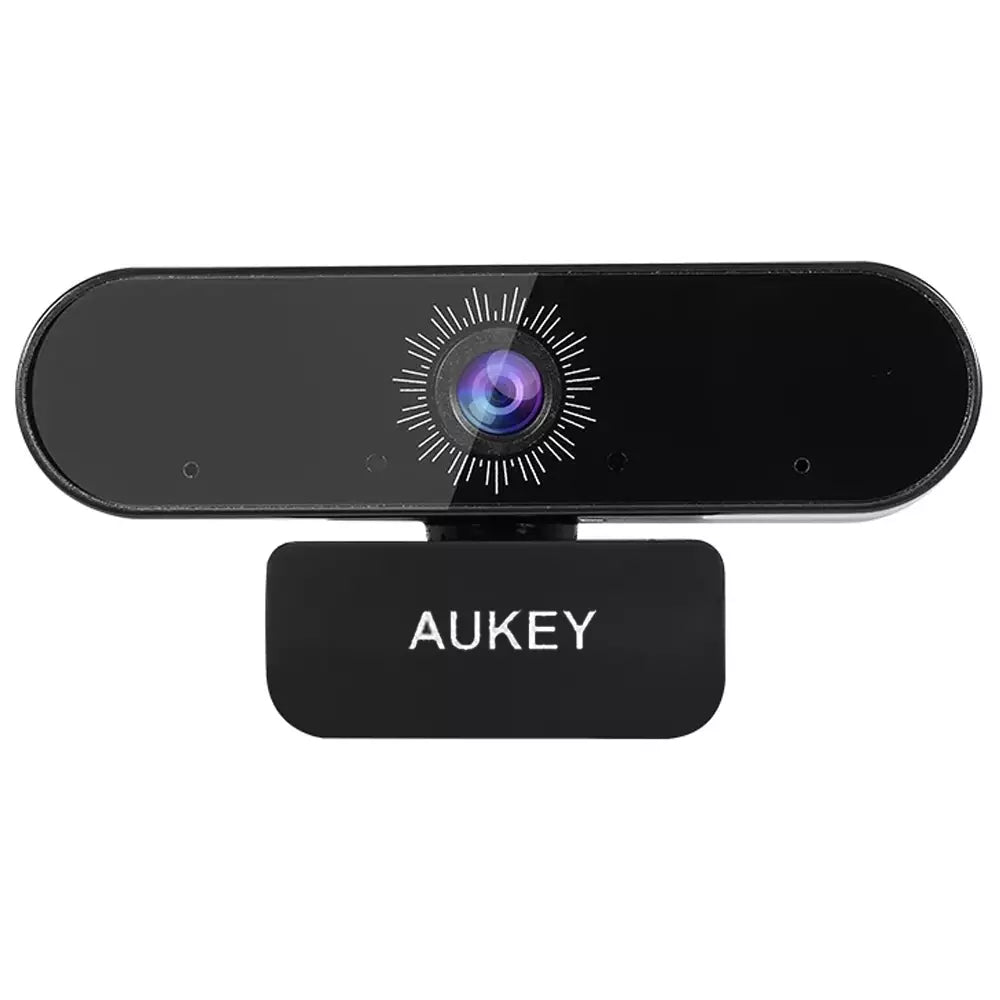 AUKEY 1080P Webcam Full HD 2.1 Mega Pixel With Dual Microphone, Auto focus, 30 FPS, Wide Angle 110